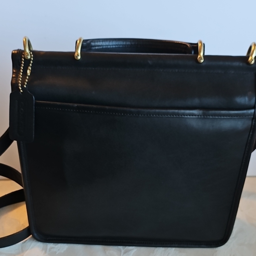 Coach Vintage Willis Black Leather Bag - Picture 3 of 14